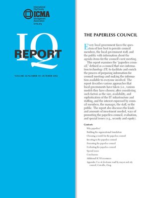 cover image of The Paperless Council